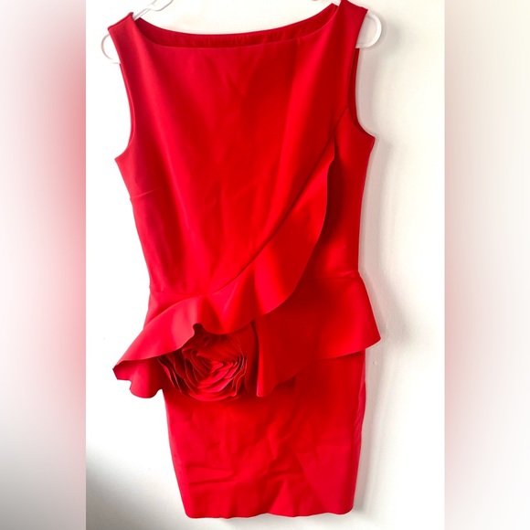 🧡Sold🧡 Chiara Boni La Petite Robe Morny Sleeveless Geranium Rose Detailed - Picture 5 of 14
